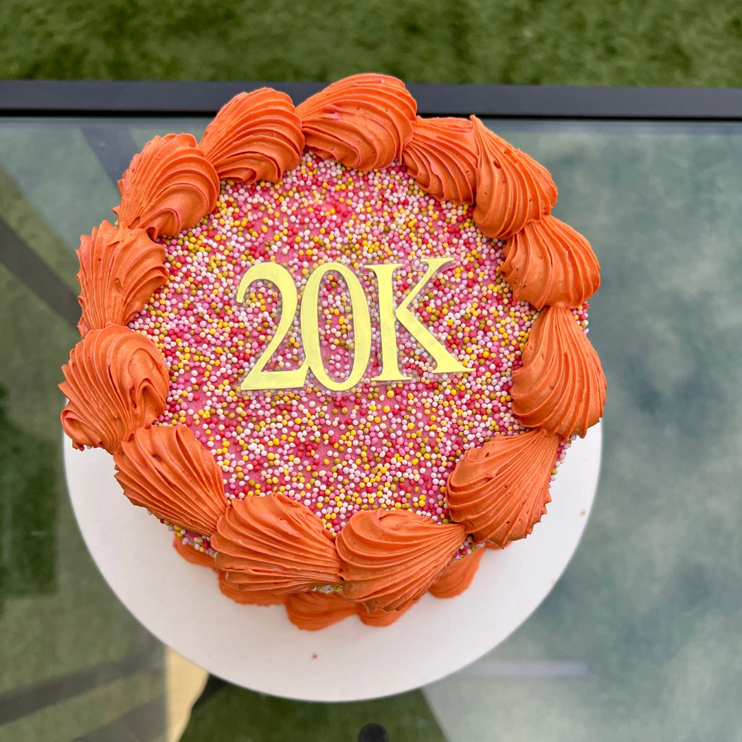 20K FOLLOWERS CELEBRATION CAKE