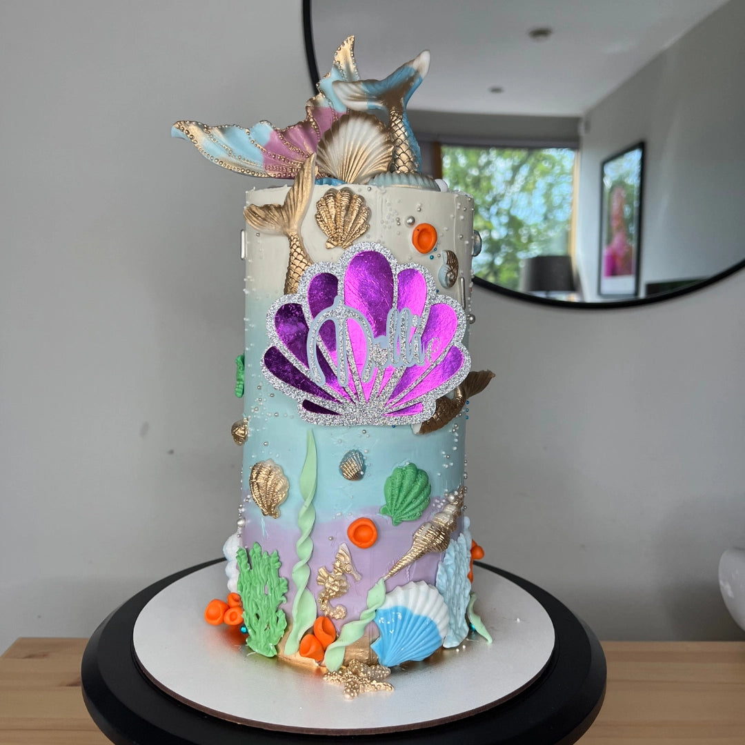 Custom under-the-sea children's birthday cake handcrafted by an artisan bakery in Dublin.
