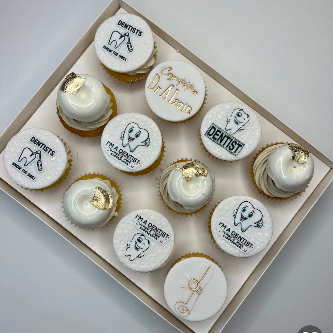 DENTIST GRADUATION CELEBRATION CUPCAKES