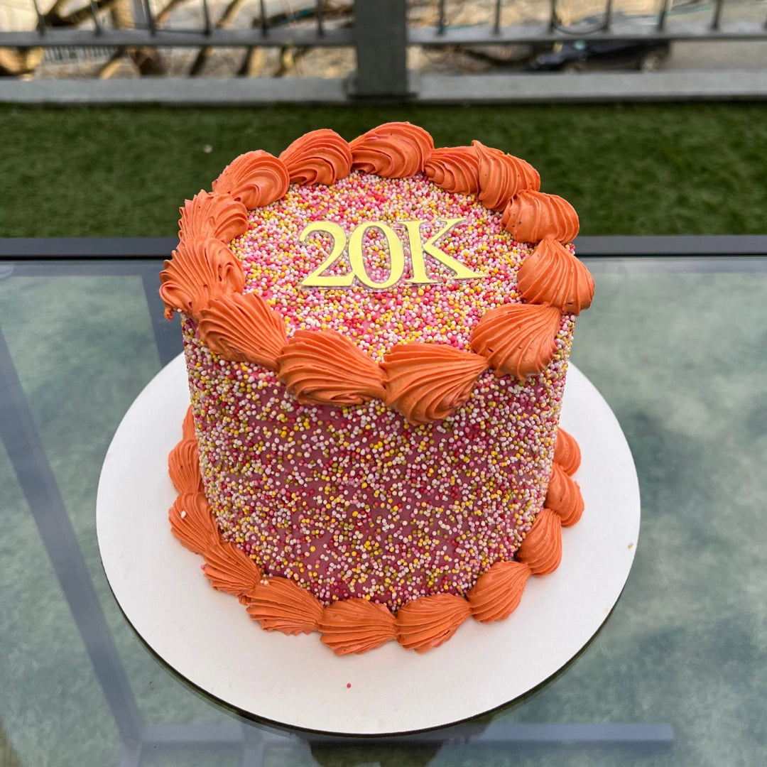 20K FOLLOWERS CELEBRATION CAKE