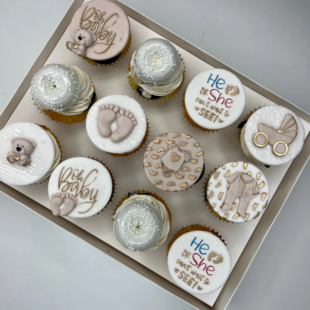 NUETRAL GENDER REVEAL CUPCAKES