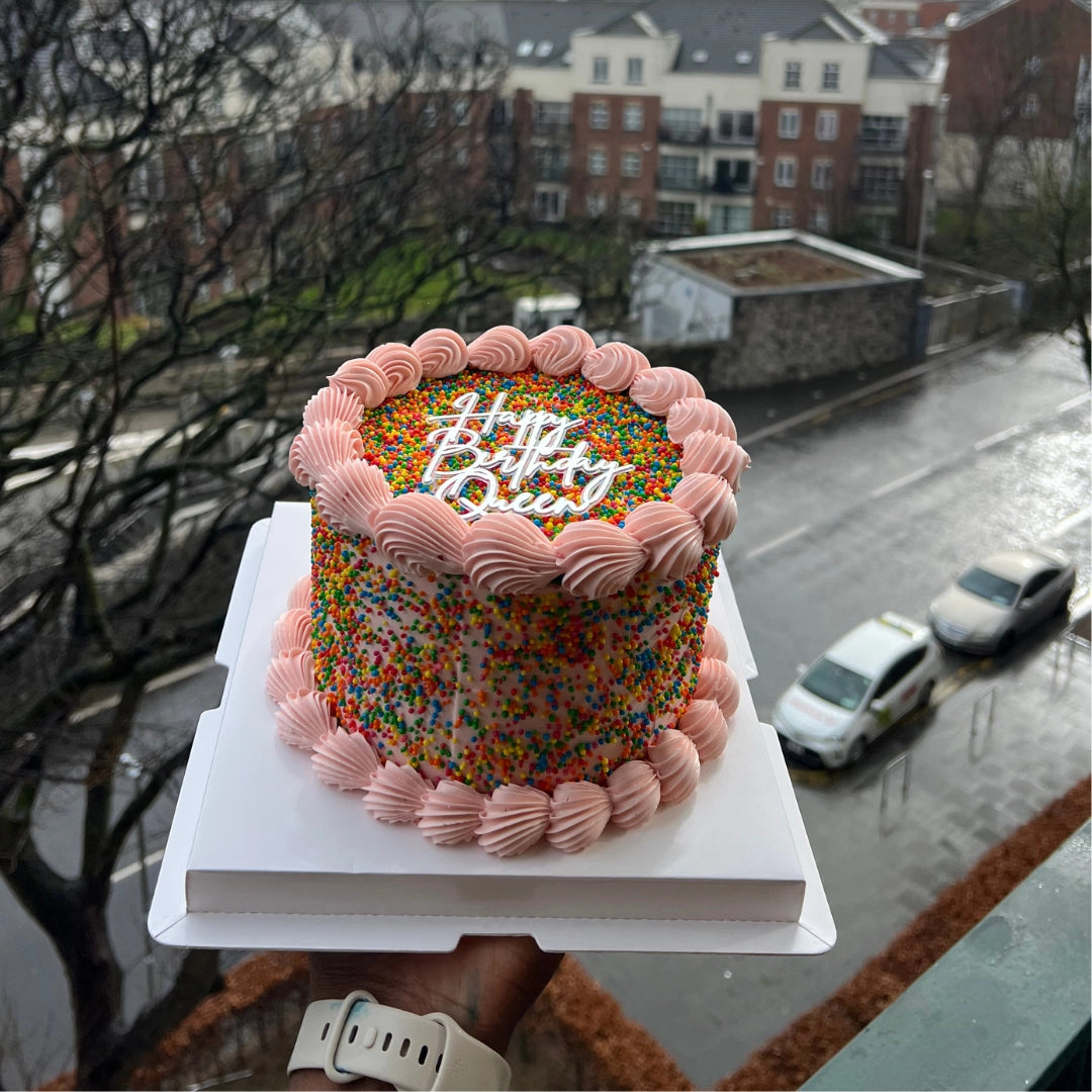 PINK SPRINKLE CAKE