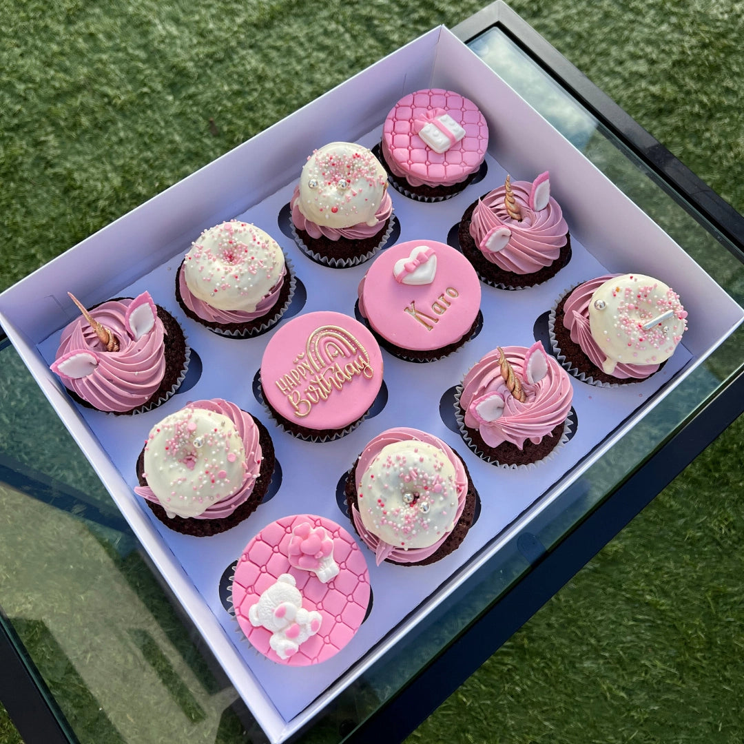 PINK UNICORN CUPCAKES
