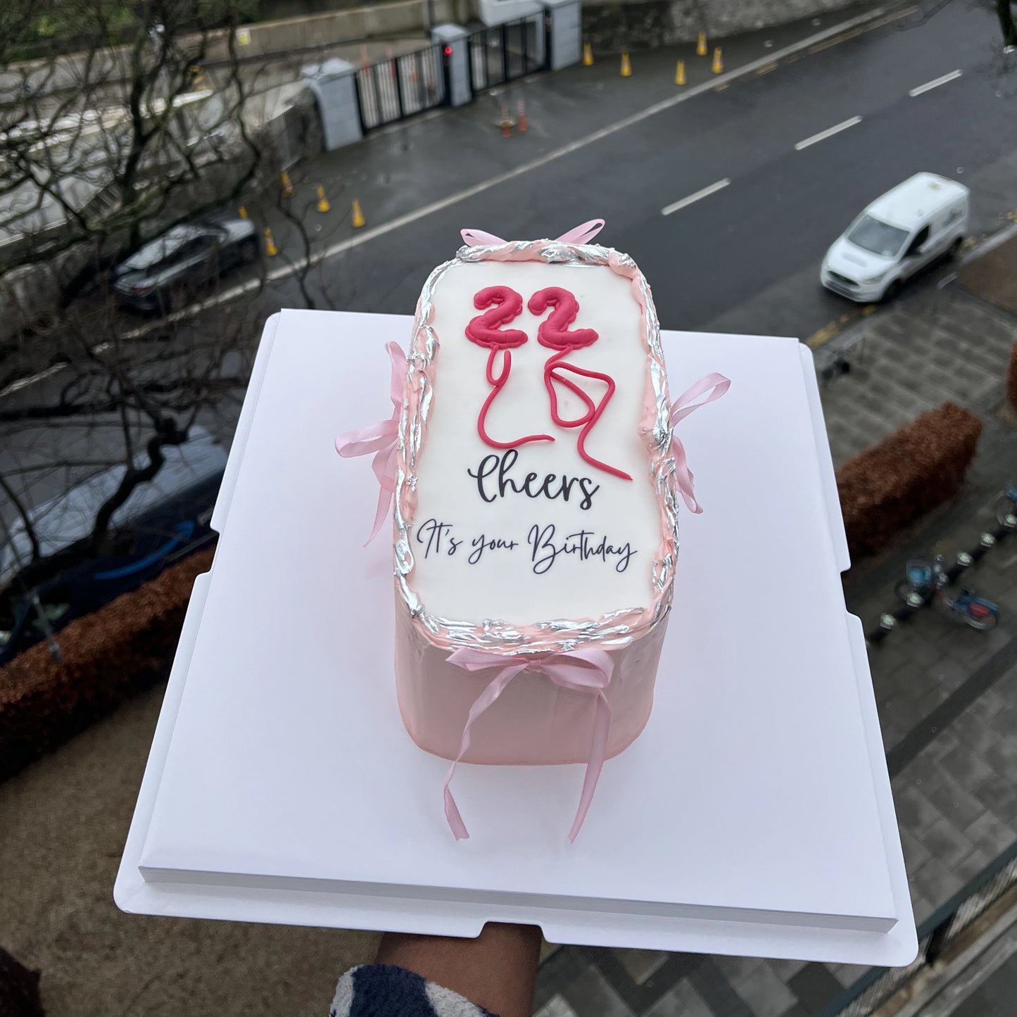 TRENDY CUSTOM RECTANGLE BUTTERCREAM CELEBRATION CAKE