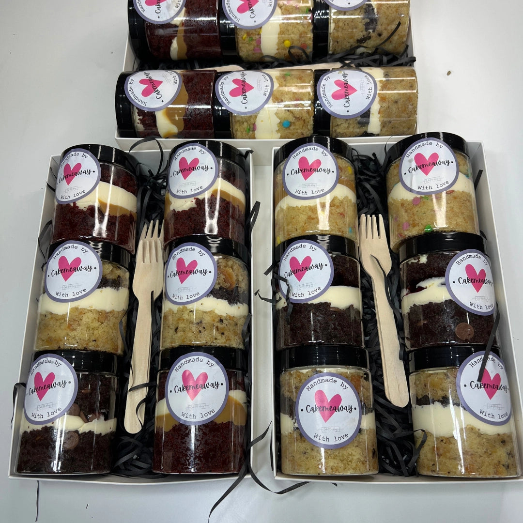 cakes in a jar
