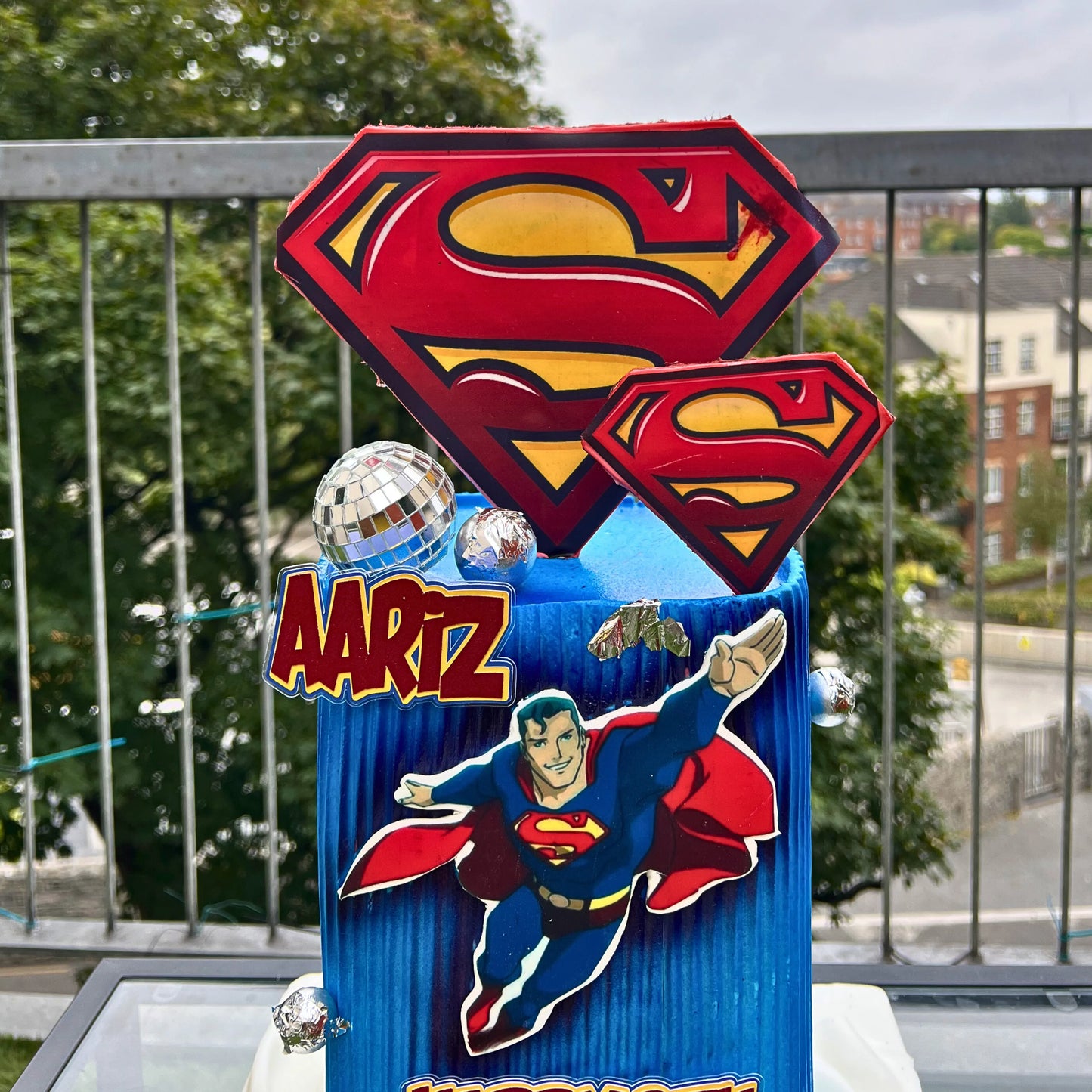 Spiderman-themed cake