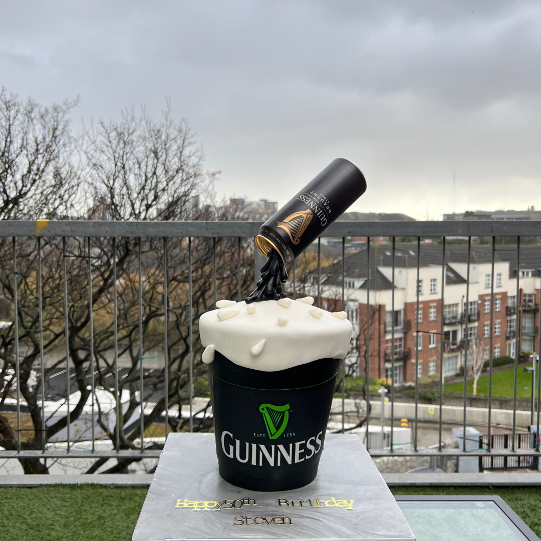 THE FLOATING GUINNESS BOTTLE CAKE