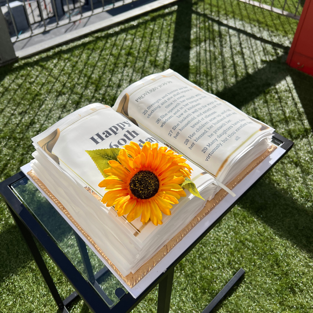 DIVINE PAGES: HYPER-REALISTIC BIBLE CAKE