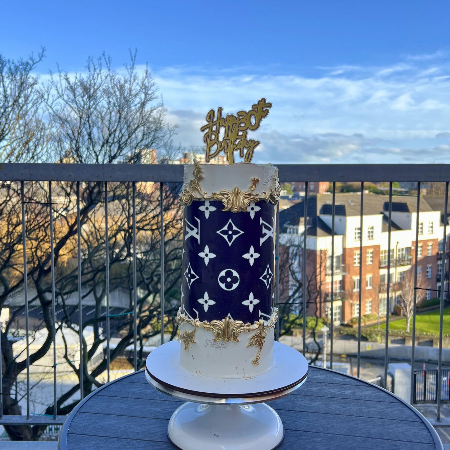 Luxury LV Themed Birthday Cake Dublin