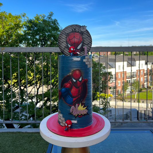 MARVELS SPIDERMAN SUPERHERO THEMED CAKE