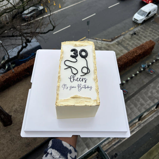 TRENDY CUSTOM RECTANGLE BUTTERCREAM CELEBRATION CAKE
