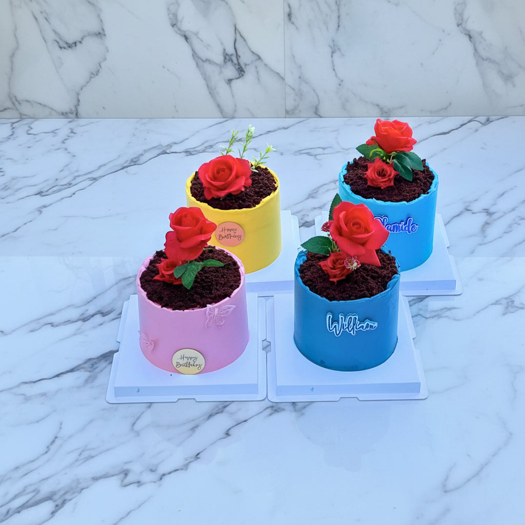 CUSTOM ROSE BUTTERCREAM CAKE