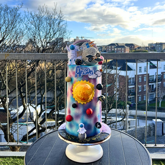 luxury space themed cake