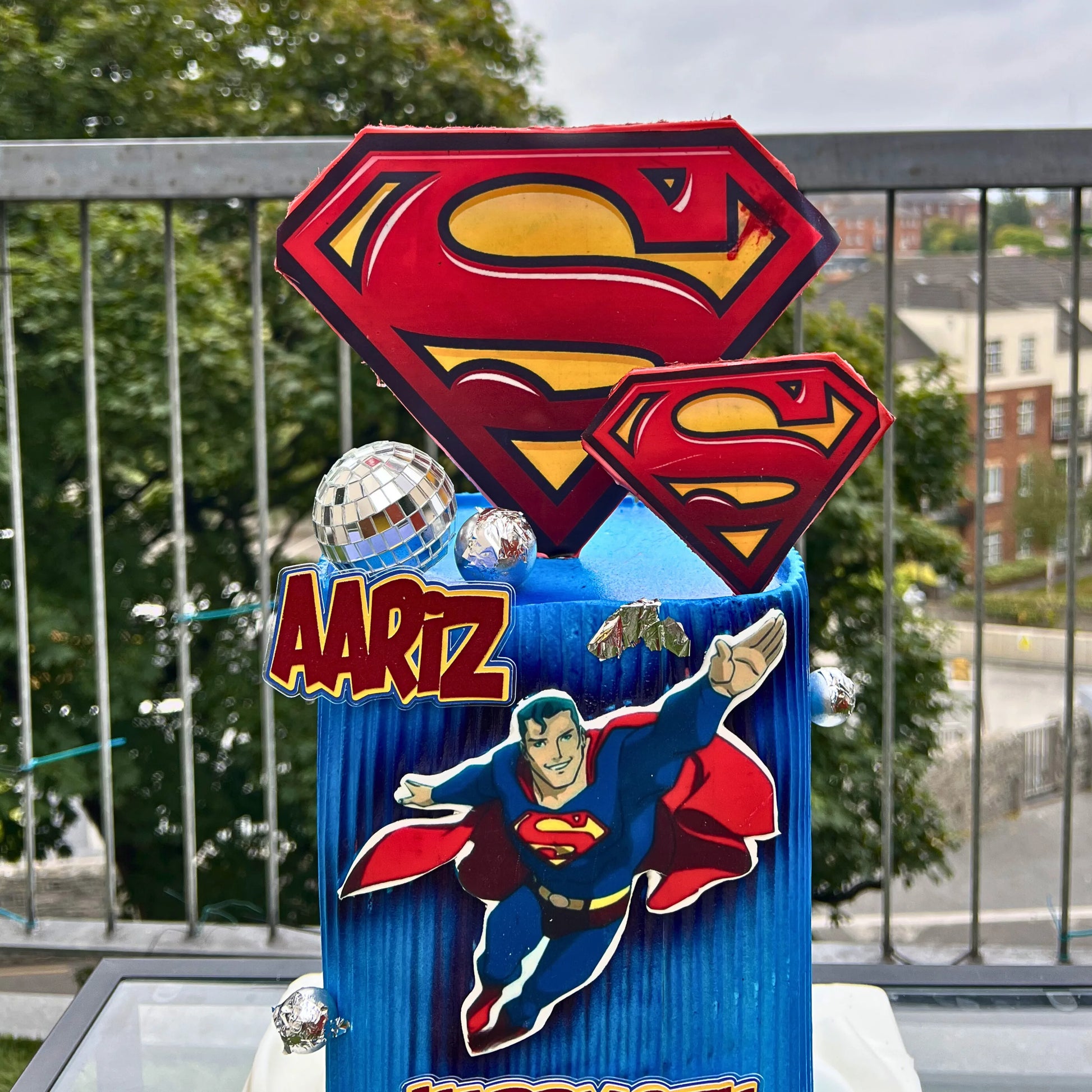 Spiderman-themed cake