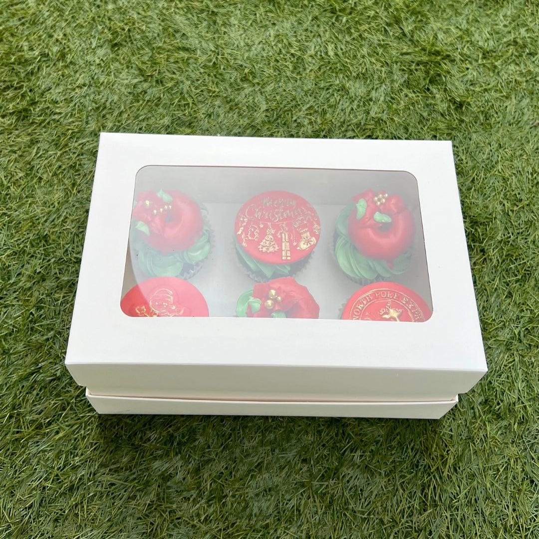 XMAS THEMED CUPCAKES (BOX OF 6)